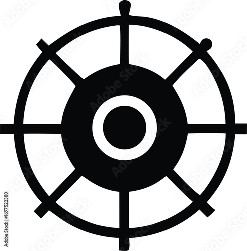Classic ship wheel nautical symbol a timeless maritime icon representing navigation adventure and sea exploration
