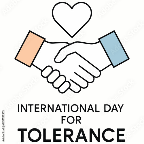 International Day for Tolerance Concept, Peace, Diversity, and Unity Celebration.