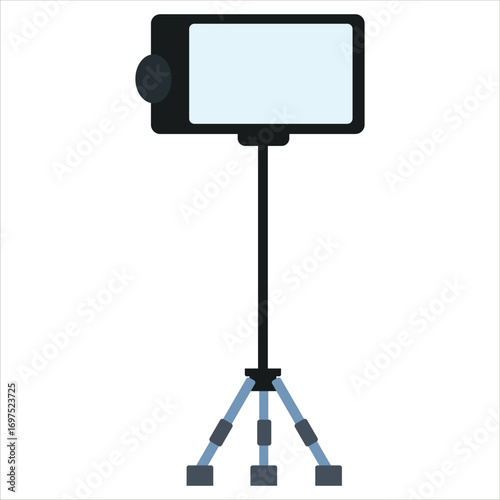 Prompter Vector Flat Illustration
