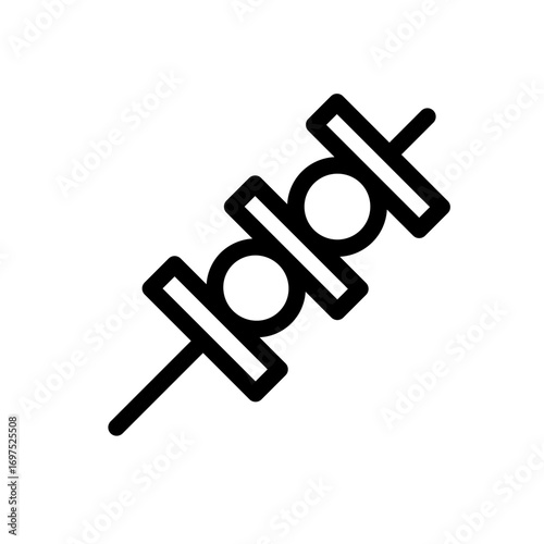 brochette line icon