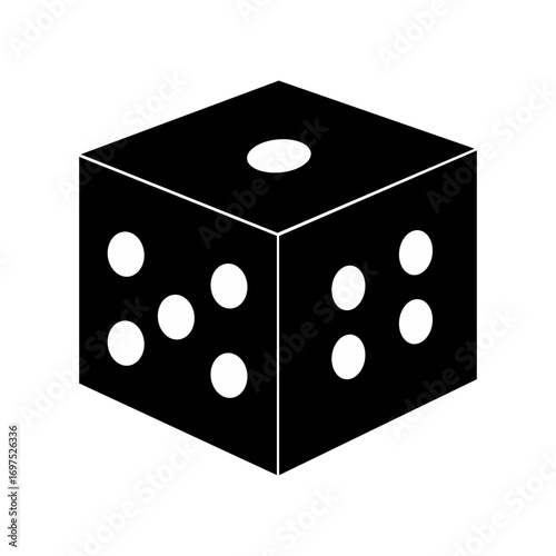 dice on white background