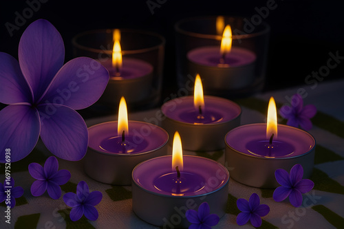 Lavender Blossom Scented Candlelight