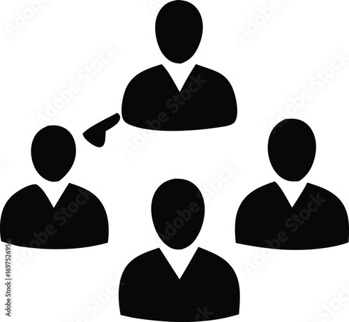 Teamwork hierarchy organization chart concept diverse professionals connected in business structure management structure