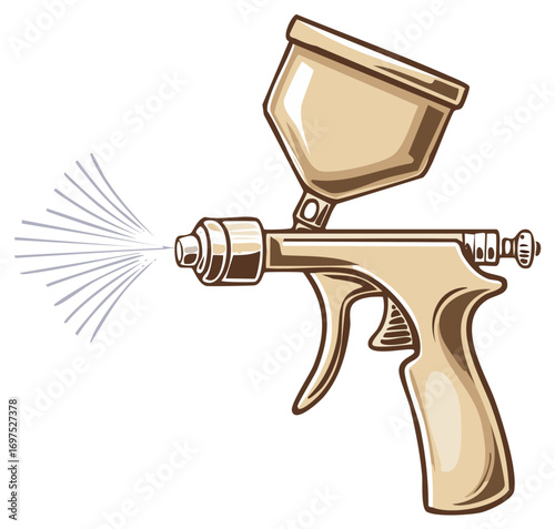 Airbrush Illustration Sprayer Applicator Tool, Paint Dispersion, Spraying Equipment