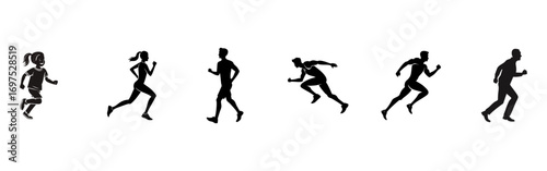 Female runner in action