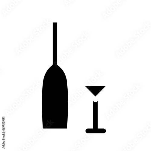 wine glyph icon