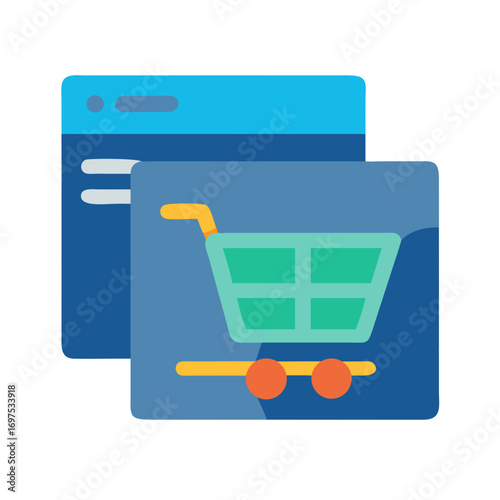 Online shopping platform for website ecommerce transactions and purchases