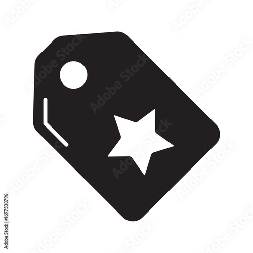Free Download Product Tag Glyph Icon - GFXLoad