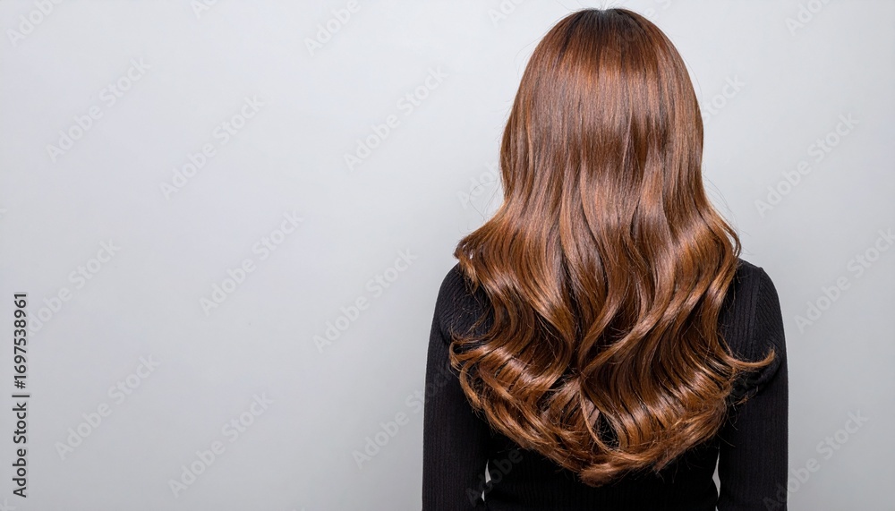 Fototapeta premium 艶のある美しい髪の毛、ヘアモデル