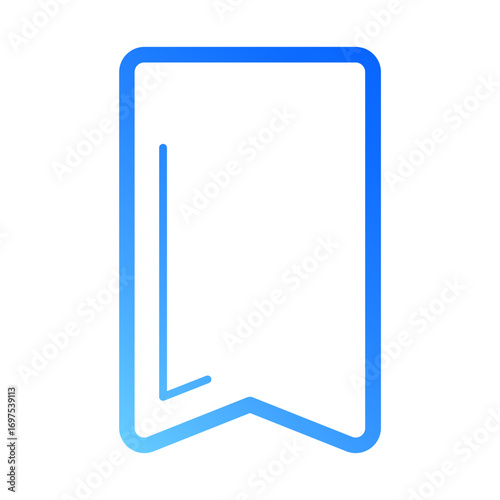 Saved Content Bookmark Line Gradient Icon