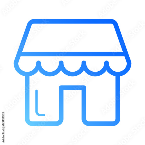 Marketplace Store Line Gradient Icon