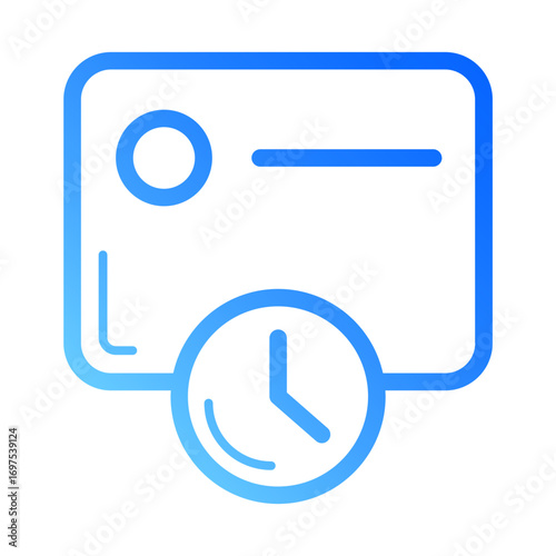 News Feed Line Gradient Icon