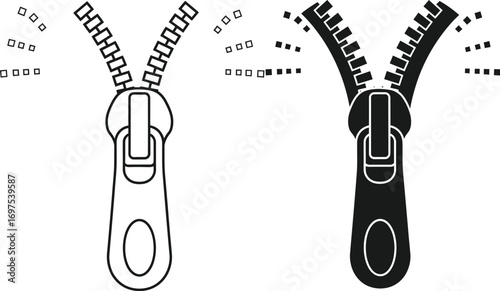 Bold zipper illustration symbolizing connection and opening up possibilities