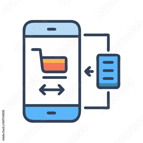 Mobile commerce interface for product purchase and shopping transactions