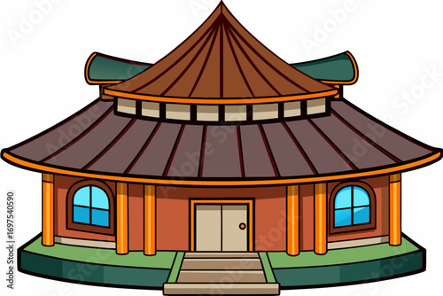 house with a roof