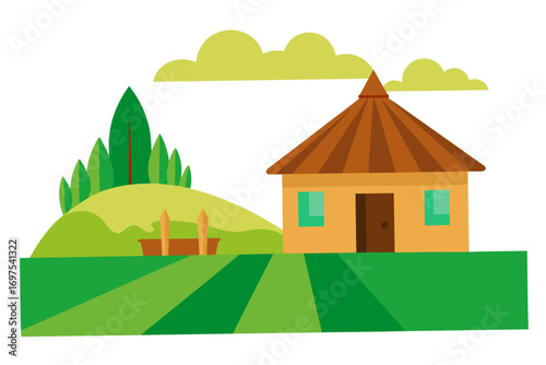landscape with house
