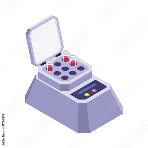 Chemical Testing isometric vector illustration.