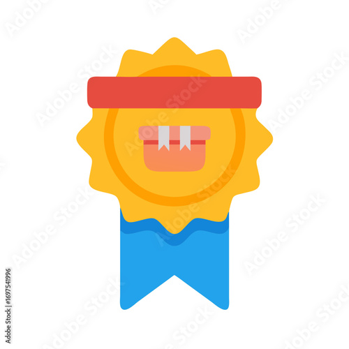 E-commerce shipping badge icon symbolizing order delivery success