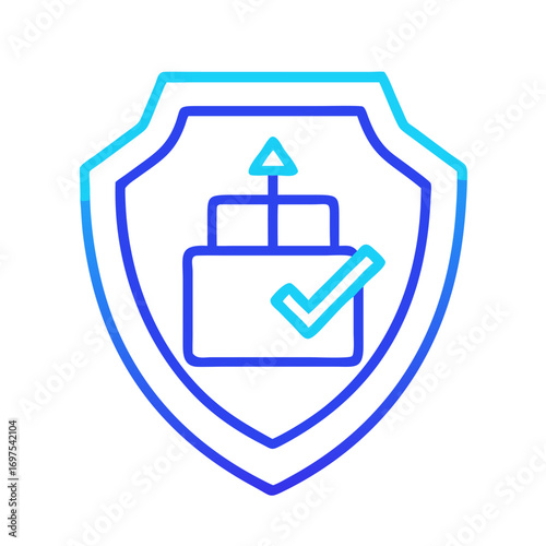 Secure shipping and delivery guarantee with verified checkmark badge