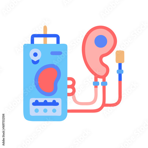 Hearing Aid Device Vector Illustration on Black Background