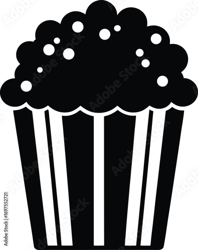 popcorn in a box vector illustration