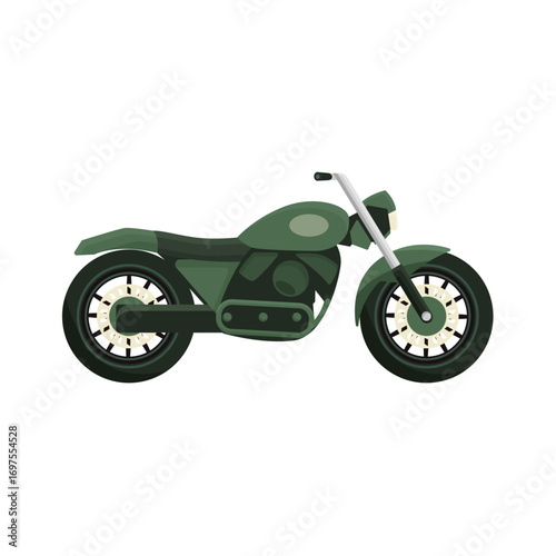 Vintage Motorcycle Vector Illustration