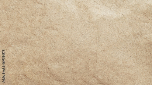 Background of brown kraft paper or cardboard texture. Abstract pattern of beige rough carton, old paper sheet, parchment or papyrus surface, vector realistic illustration