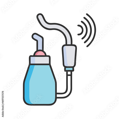 Wireless dispenser for liquid soap or sanitizer gel icon
