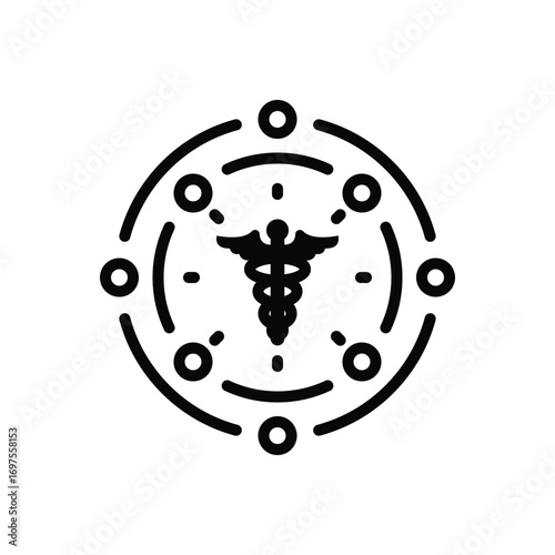 Black line icon for effectivity