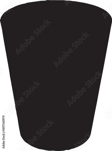 Abstract contrast of black and white shapes creating modern design