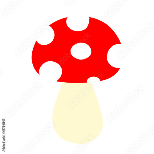 vector illustration of a mushroom