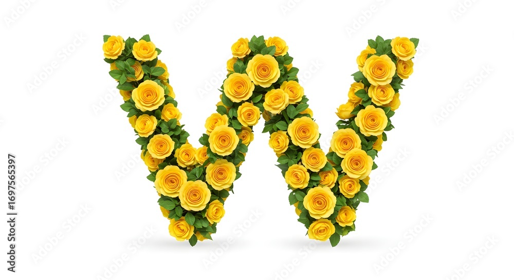 Obraz premium Letter W
