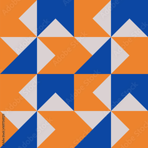 Abstract geometric seamless...