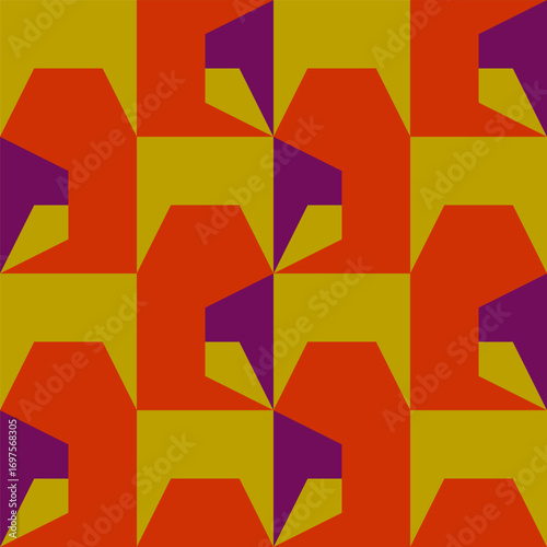 Abstract geometric seamless...