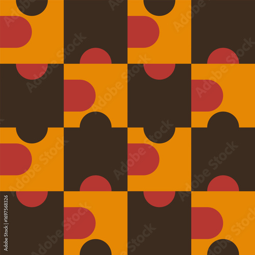Abstract geometric seamless...