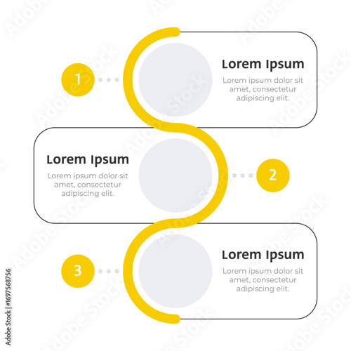 Rural economy vertical wave infographic template. Agricultural industry. Data visualization with 3 steps. Empty process vector design. Editable blank options info graphics. Lexend font used