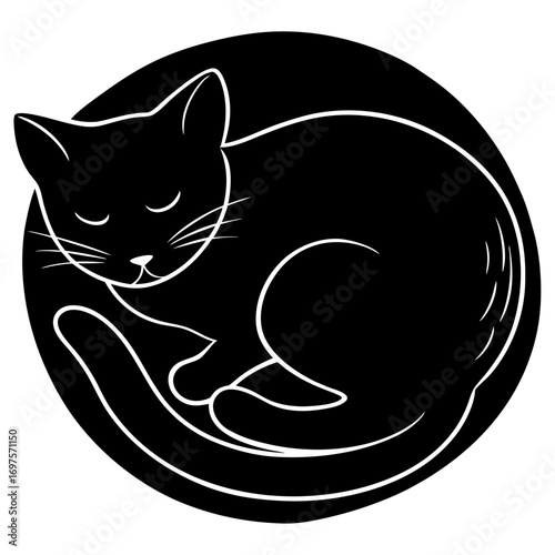 vector illustration of a cat