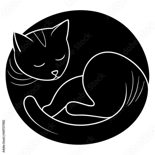 vector illustration of a cat
