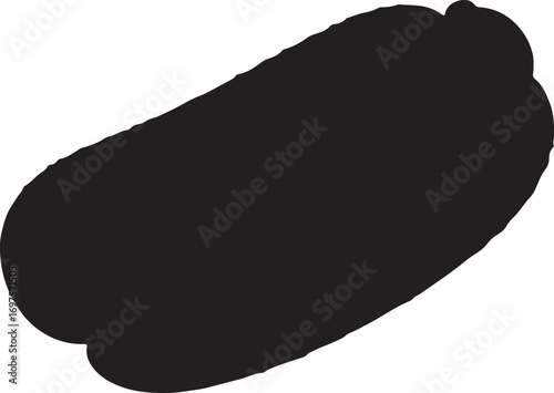 Simple Black Spot Isolated on White Background Graphic Element