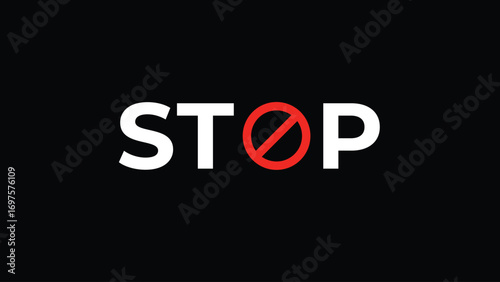 warning to stop to everyone who sees it