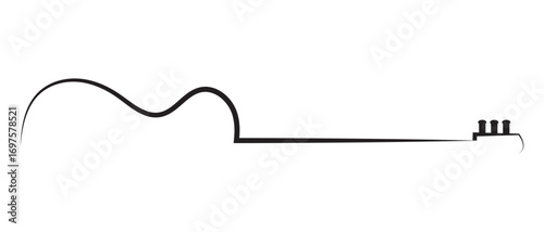 Guitar Icon, Guitar icon symbol on white background.