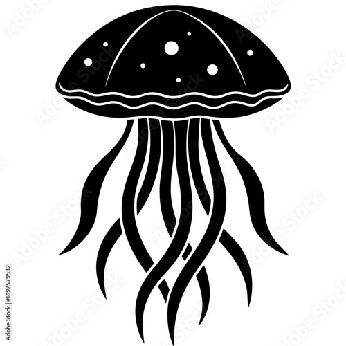 vector illustration of a Jelly Fish