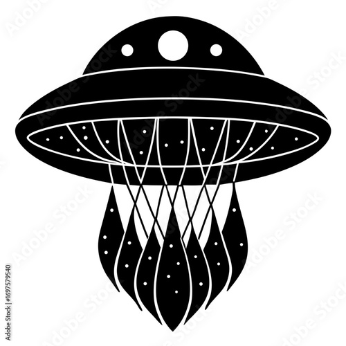 vector illustration of a Jelly Fish