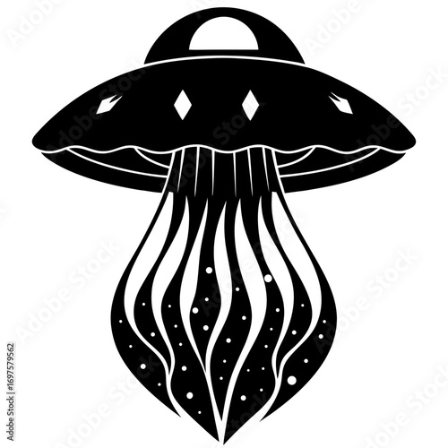 vector illustration of a Jelly Fish