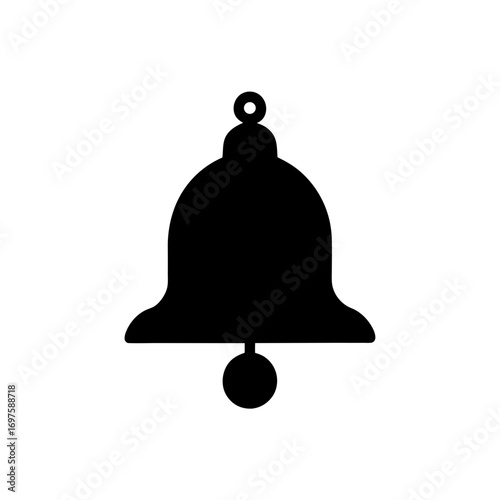 Christmas bell illustration on background 