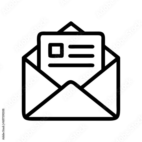 Unread messages vector icon can be used for digital retail icon set