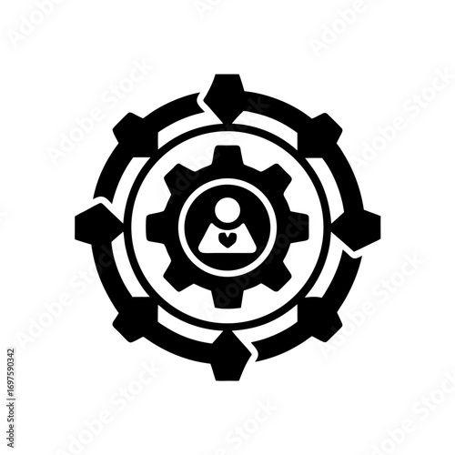 agile development methodology vector monotone icon