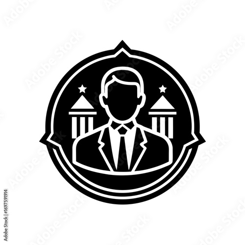 regulatory affairs vector monotone icon 