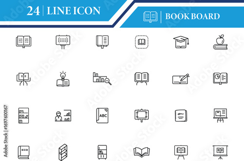 Book Board Icon Vector Illustration