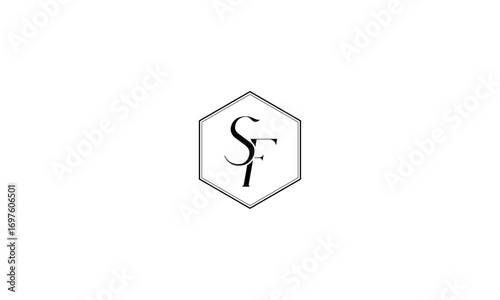 SF initial letters, monogram logo